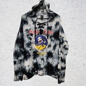 Vintage Disney Tim Burton Master of Fright Tour '93 Tiedye Hoodie XL